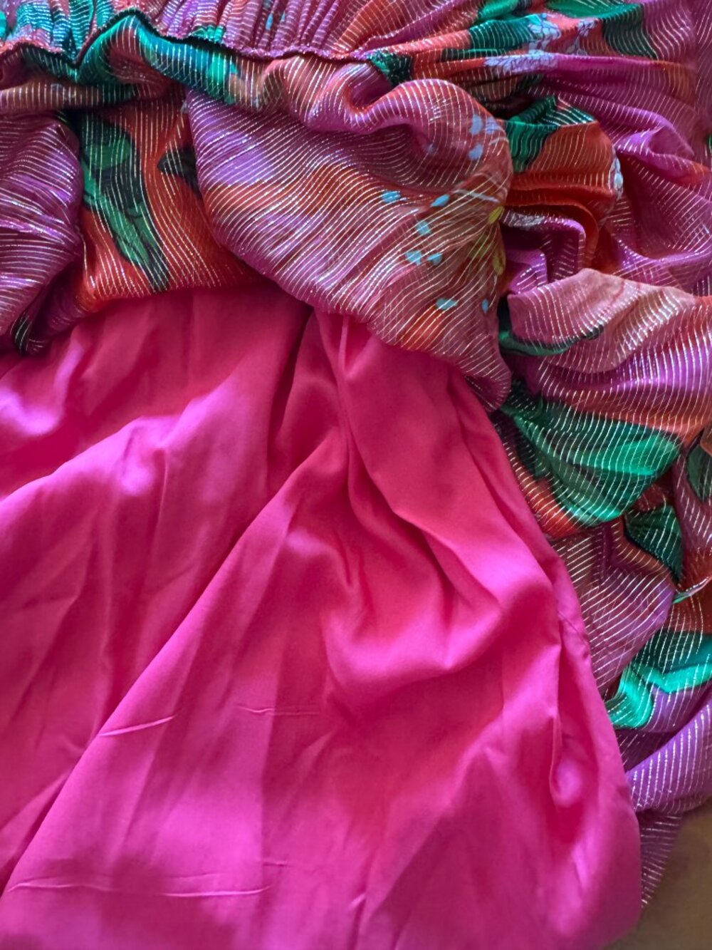 Farm Rio Pietra Maxi Dress Size Small, EUC, Shimmer - Picture 12 of 14